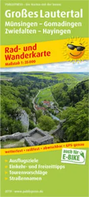 Produktbild von Großes Lautertal, Münsingen - Gomadingen - Zwiefalten - Hayingen 1:35 000