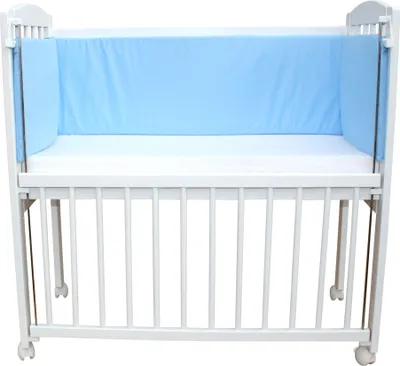 Produktbild von Nestchen Bettumrandung Polsterung für Beistellbett 90x40cm blau