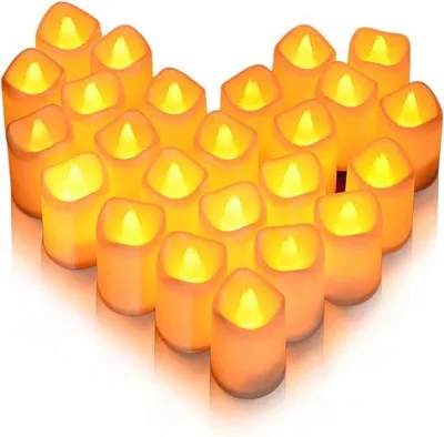 Image de Décoration lumineuse LED - 24 lampadaires clignotants pour les fêtes, les mariages et créer une ambiance