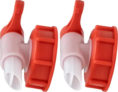 Produktbild von 2 Stück Auslaufhahn AH23/61 HF, DIN61, Ausgießer 23 mm
