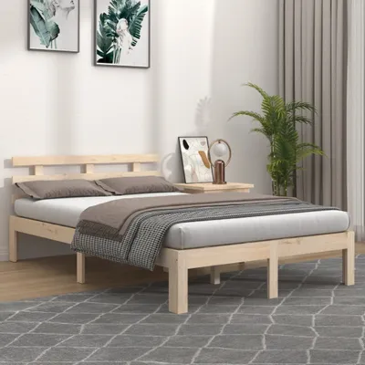 Produktbild von The Living Store Massivholzbett 135x190 cm