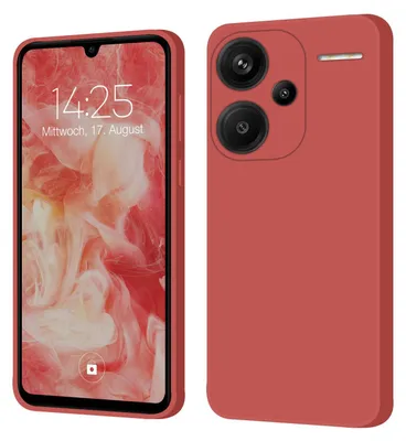 Produktbild von Hülle für Xiaomi Redmi Note 13 Pro+ 5G Case Cover Bumper Smartphone Softgrip Schutzhülle Farbe: Rot