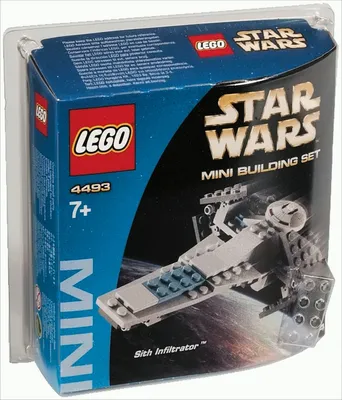 Produktbild von LEGO 4493 Sith Infiltrator - Mini  LEGO Anzahl Anleitungen: 1, Anzahl Teile: 55, Gewicht: 0.114 KG, Thema: LEGO Star Wars, Veröffentlicht in: 2004, Verpackungsmaße (lxbxh): 14.5 x 14.5 x 4.5 cm, Zahl: 4493-1, EAN: 5702014371187, Altersberatung: 7+