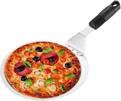 Zdjęcie produktu dla Okrągła łopatka do pizzy ze stali nierdzewnej