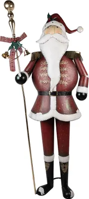 Immagine prodotto di Clayre & Eef decorazione natalizia figura Babbo Natale 82x36x205 cm metallo rosso