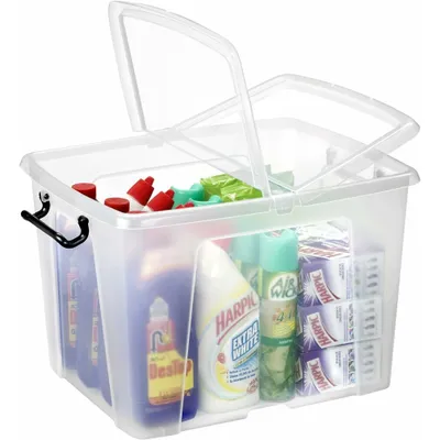 Produktbild von Strata HW674, Aufbewahrungsbox, Transparent, Rechteckig, Polypropylen (PP), Einfarbig, Universal