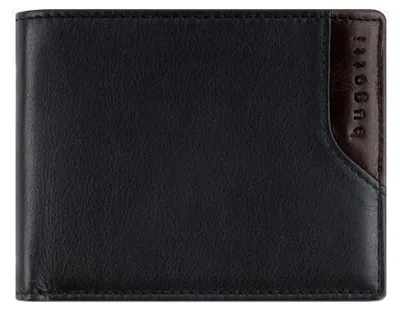 Produktbild von Leder-Geldbörse mit RFID-Schutz, Herren Portemonnaie in schwarz