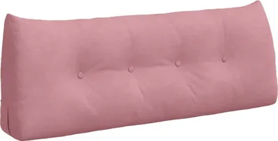 Image de vidaXL Coussin dorsal rose 120 x 24 x 50 cm velours
