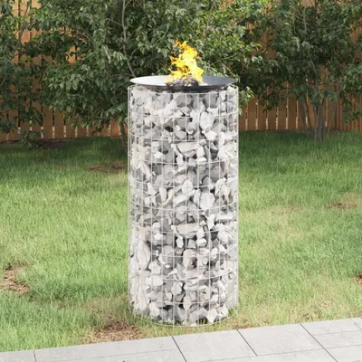 Produktbild von "im Angebot" Gabionen-Feuerstelle Ø 50 cm Verzinktes Eisen - Feuerkörbe & -schalen CC1088