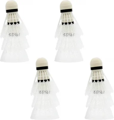 Produktbild von 12x Federbälle Federball Badminton Badmintonset Badmintonbälle Bälle weiß