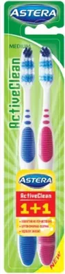 Produktbild von Astera Active Clean 1+1 AROMA Zahnbrste
