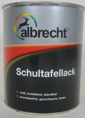Produktbild von Albrecht Schultafellack 750 ml matt schwarz