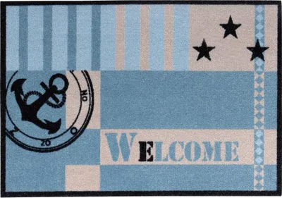 Produktbild von Fußmatte Metopolita Welcome blue, 50 x 70 cm