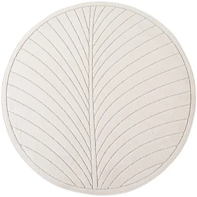 Imagen del producto de Nova Yae alfombra pelo corto redondo Ø 200cm crema