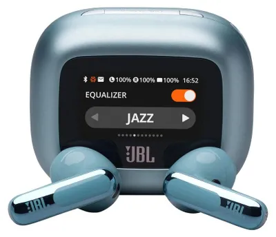 Obrázok produktu pre JBL Live Flex 3, Bezdrôtový, 20 - 40000 Hz, Hovory / hudba / šport / bežné, 72,7 g, Slúchadlá s mikrofónom, Modrá