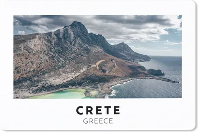 Produktbild von MuchoWow® Mauspad Mousepad Griechenland - Kreta - Berge - Meer 27x18 cm - Mousepads - Maus Mat - Pad - Mausunterlage - Büroartikel - Desk Matten