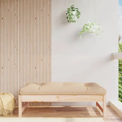 Productafbeelding van The Living Store: Tuinstoel, 120x80 cm, massief grenenhout