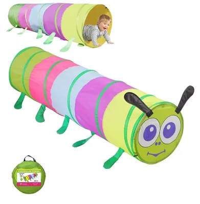 Zdjęcie produktu dla Elzusha - Zwijany tunel zabaw dla dzieci, wymiary 46 x 180 cm
