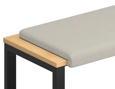 Produktbild von vidaXL Bankkissen Strukturiertes Samt Hafer Tiefe 35 cm