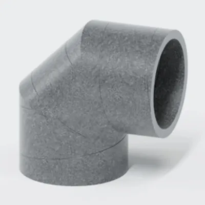 Zdjęcie produktu dla Ubbink – kolanko 90° – czarne – Ø 160 mm – izolowane