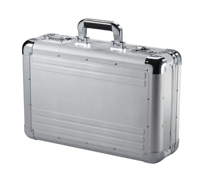 Produktbild von Alu Attache Case Dokumenten Aluminium Laptop Aktenkoffer 45 cm Silber Bowatex
