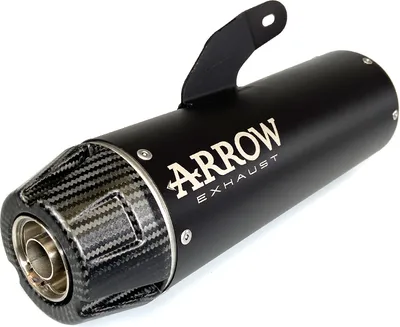 Produktbild von ARROW Auspuff REBEL Sip-On für Yamaha XSR700 2021-, Edelstahl schwarz (Nur mit ARROW Krümmer)