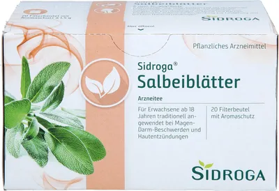 Produktbild von Sidroga Salbeiblätter Arzneitee bei Verdauungsbeschwerden, 20 St. Beutel