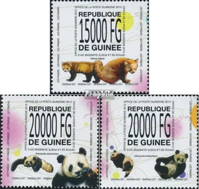 Produktbild von Briefmarken Guinea 2013 Mi 10089-10091 (kompl. Ausgabe) postfrisch Pandas