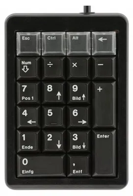 Imagen del producto de Teclado Cherry G84-4700LUCDE-0, modelo G84-4700, con cable, distribución DE, color grisáceo