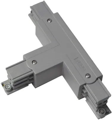 Image de Rail d'alimentation triphasé GlobalTrac couplage en T conducteur de protection en haut / à gauche XTS40 gris gris argenté