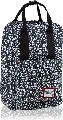 Image de HASH - Sac à dos élégant avec poignées Terrazzo noir, HS-338, 502020088