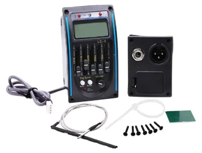 Produktbild von LC-5 5-Band Gitarren-Pickup mit EQ, Preamp und LCD-Tuner für Akustikgitarren