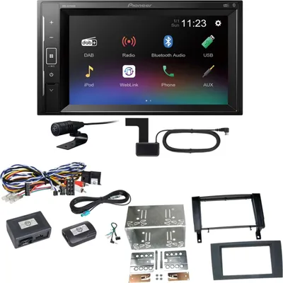 Produktbild von Pioneer DMH-A240DAB Digitalradio Bluetooth Einbauset für Mercedes SLK R171