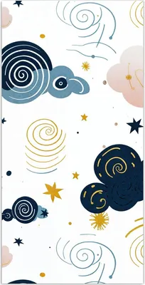 Produktbild von Glasbild 60x120cm in XXL für Wohnzimmer, Schlafzimmer Motiv Wirbelwolken Design
