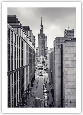 Produktbild von Poster - Poster ohne Rahmen - Warschau Palast Kultur - 50x70 cm - Wand Bild - Wanddeko - Wandbilder - Kunstposter - Wandposter - Bilder - Kunstdruck - Wanddekoration - Wandbild - P2XPA50x70-4382