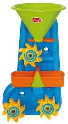 Produktbild von Badwassermühle Badespielzeug Wasserrad - 42 x 24 x 12 cm - Mehrfarbig - Mit Saugnäpfen für Badewanne und Fliesen