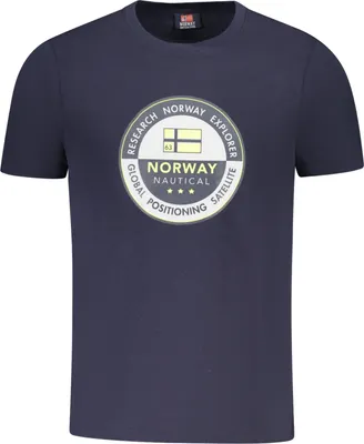 Obrázok produktu pre Tričko s krátkym rukávom a okrúhlym výstrihom s logom NORWAY 1963 Navy : Veľkosť - XL Veľkosť: XL