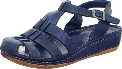 Produktbild von Gemini Damen Sandale Schnalle Cutouts Leder 336510-02, Größe:41 EU, Farbe:Blau