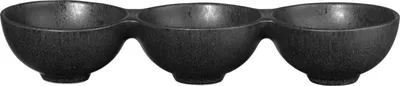 Produktbild von ASA 3er Schale, black iron  10,5 x 32 cm, h. 6 cm
