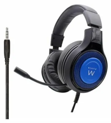 Produktbild von Ewent PL3322, Kabelgebunden, 20 - 20000 Hz, Gaming, 340 g, Kopfhörer, Schwarz, Blau