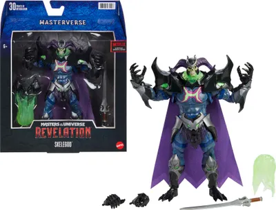 Produktbild von Masters of the Universe Masterverse Power of Grayskull Skeletor Actionfigur, ca. 23cm große Actionfigur für alle MOTU Sammler