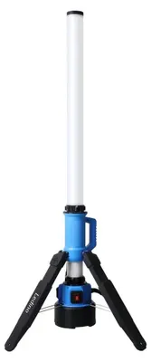 Produktbild von LED Lichtsäule, Alu, Schwarz, Akku, Hybrid, H 100 cm