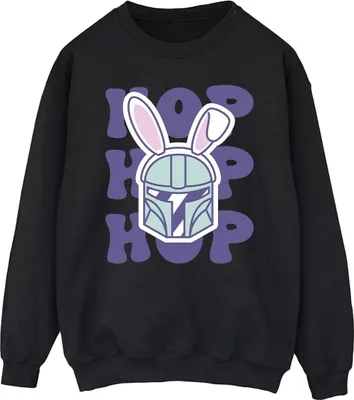 Produktbild von Star Wars - "The Mandalorian Hop Into Easter" Sweatshirt für Herren BI46745 (L) (Schwarz)