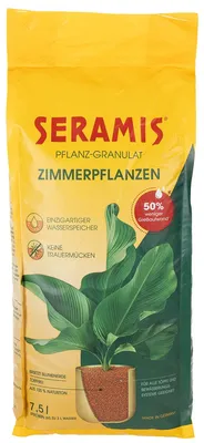 Produktbild von Seramis® Pflanzgranulat für Zimmerpflanzen 7,5L - Optimale Blumenerde Alternative, Wasserspeicher, Leicht, Luftig