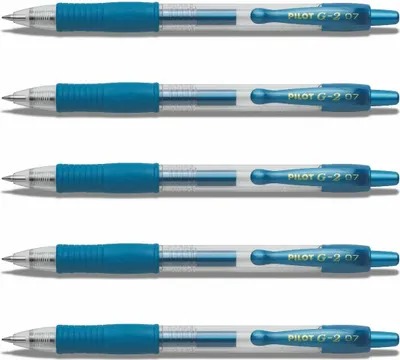 Produktbild von Pilot G2-07 Gelschreiber Metallicblau - 5er-Set