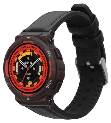Produktbild von kwmobile Ersatzarmband kompatibel mit Amazfit Active Edge (A2212) / Active Edge (A2213) Armband - Fitnesstracker Sportarmband aus Leder mit