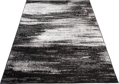 Produktbild von Tapiso Teppich MAYA Modern Grau Schwarz Schlafzimmer 180 x 250 cm