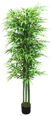 Image de Bambou Plante Artificielle Artificiel Plastique 180cm Decovego