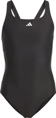 Produktbild von adidas Mädchen Cut 3S Schwimmanzug SchwarzWeiß Gr.140 Bikini Kinder Schwimmen