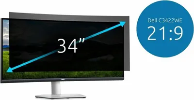 Obrázek produktu pro Kensington Oboustranný snímatelný privátní filtr pro zakřivený monitor Dell 34" C3422WE 21:9, 86,4 cm (34"), 21:9, Monitor